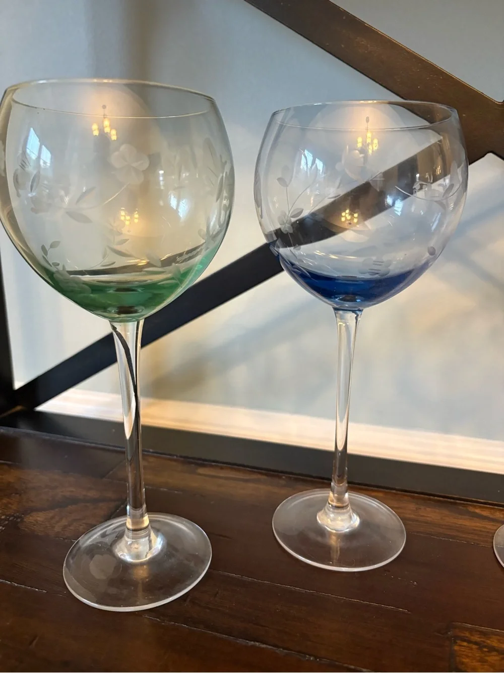 Lenox Crystal Butterfly Meadow Long Stemmed Wine Glasses - set of 4